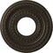 Ekena Millwork Cole PVC Ceiling Medallion (Canopies up to 4 1/4"), 10"OD x 3 1/2"ID x 3/4"P, Metallic Dark Bronze CMP10COCDB - alternate 1